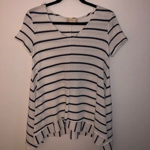 Striped flowy top